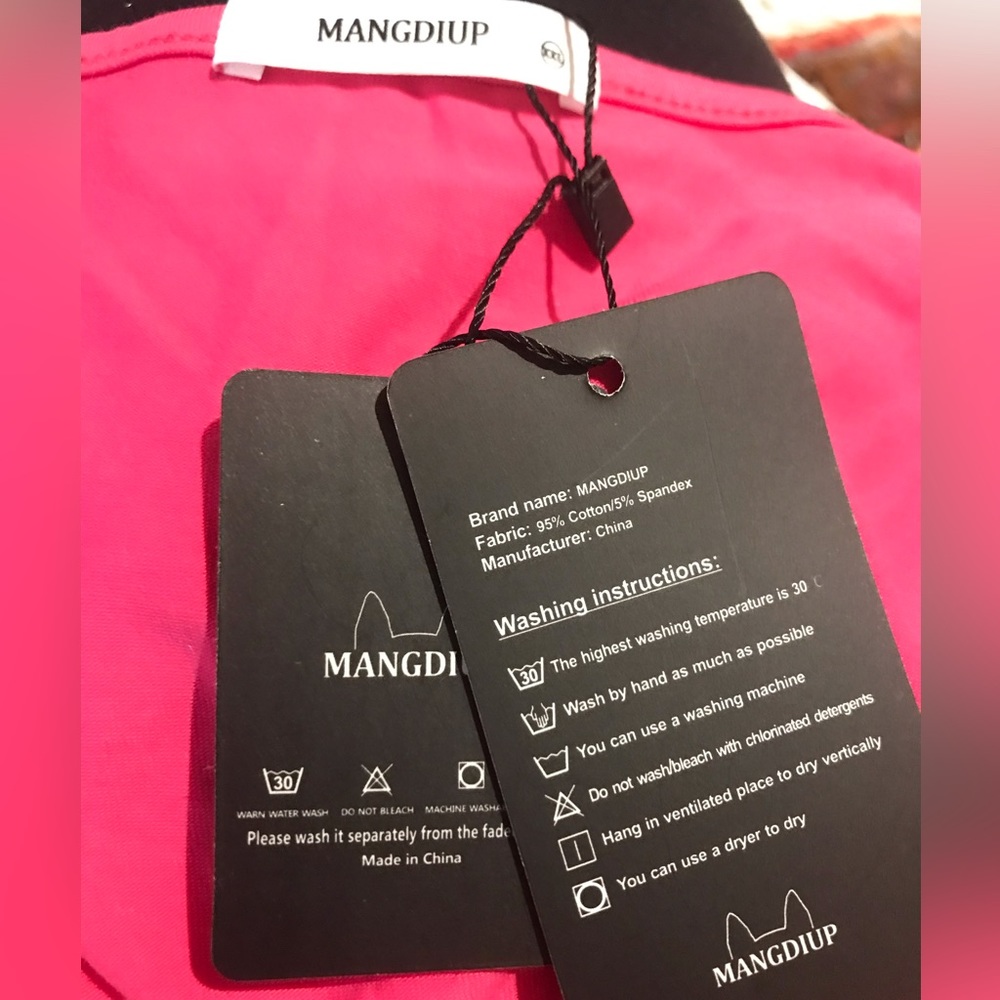 XXL teal and hot pink bodysuits nwt - Picture 4 of 4